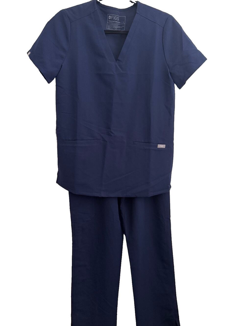 FIGS Casma Scrub Top & HW Kade Jogger Pants Set Blue Women's Small